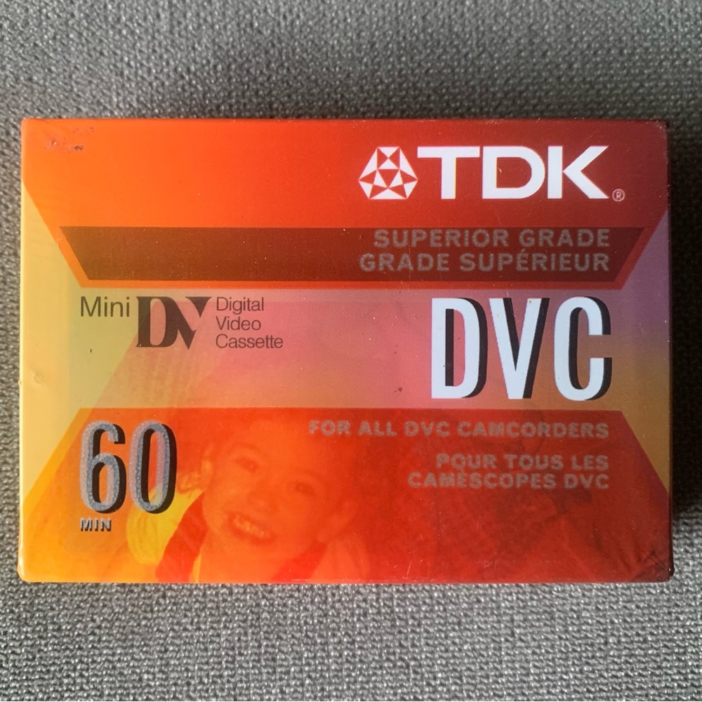 TDK superior grade DVC 60 mini DV digital video cassette